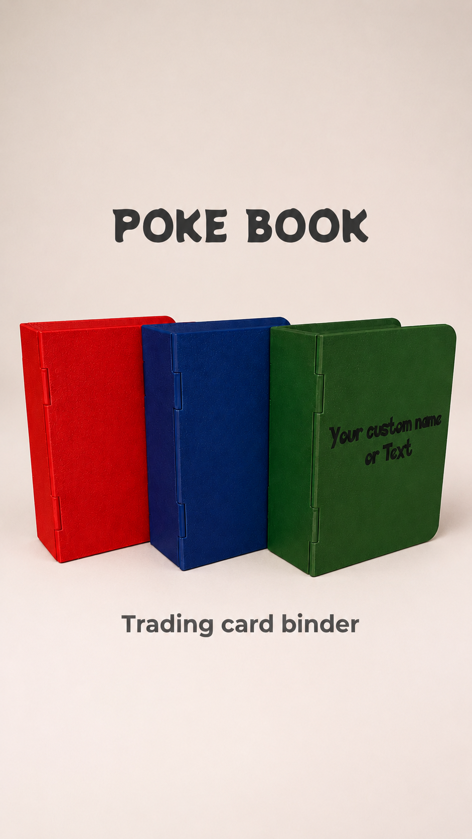 Example of custom colours and custom text on the binder
